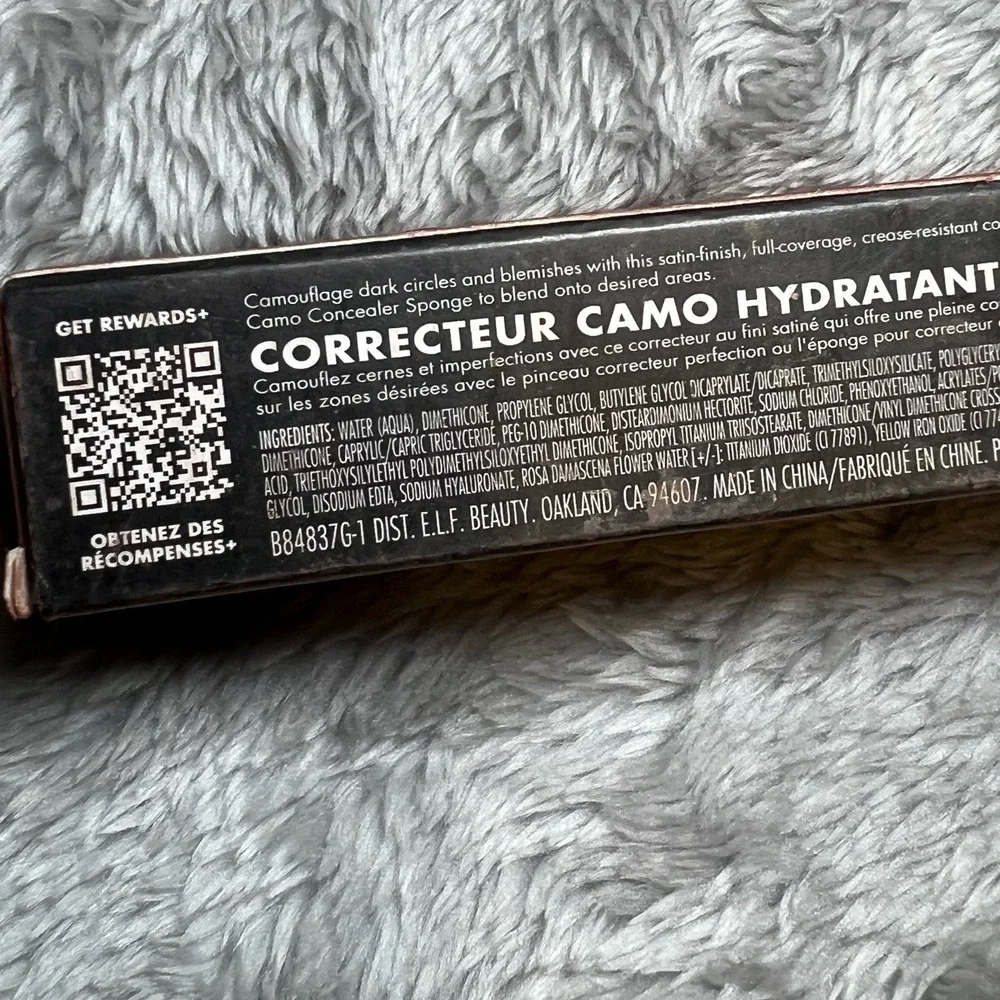 Elf Hydrating Camo Concealer Deep Olive Satin Oversized Applicator 0.2 Fl Oz New